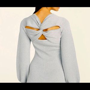 Jcrew Lurex® twist-back dress